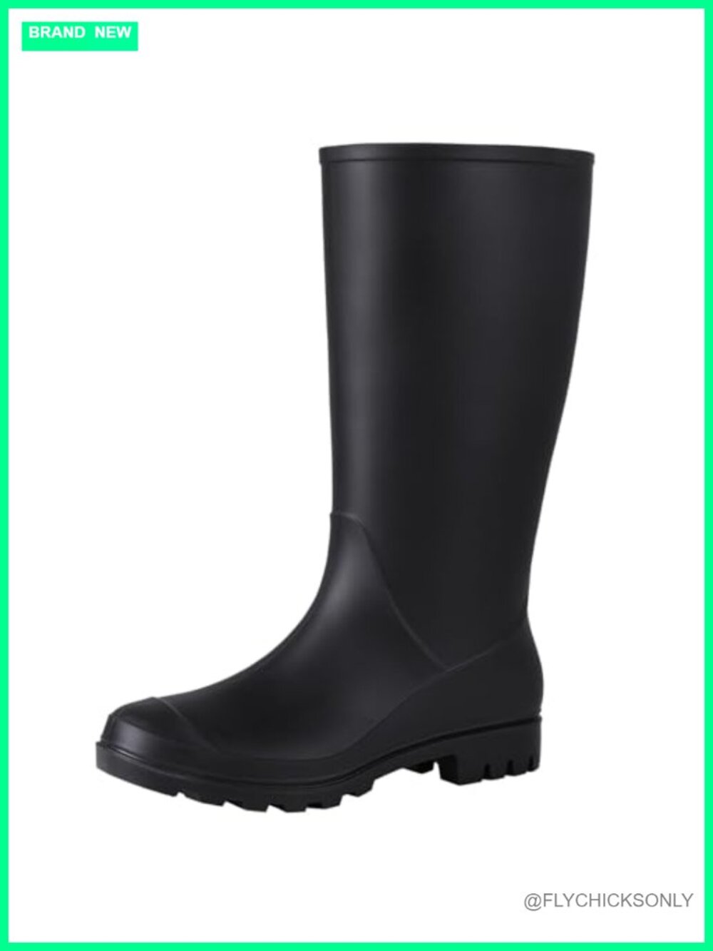 Women's Tall Rain Boots Waterproof Knee High Rubber Boots